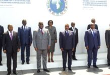 CEEAC: le premier ministre gabonais Rose Christiane Ossouka Raponda prend part à la 1ère Session Extraordinaire de la Conférence des Chefs d’État et de Gouvernement